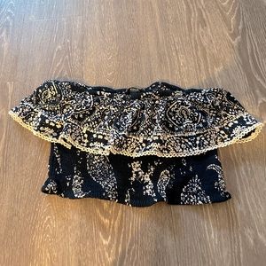 Aqua by Bloomingdale’s Cropped Strapless top